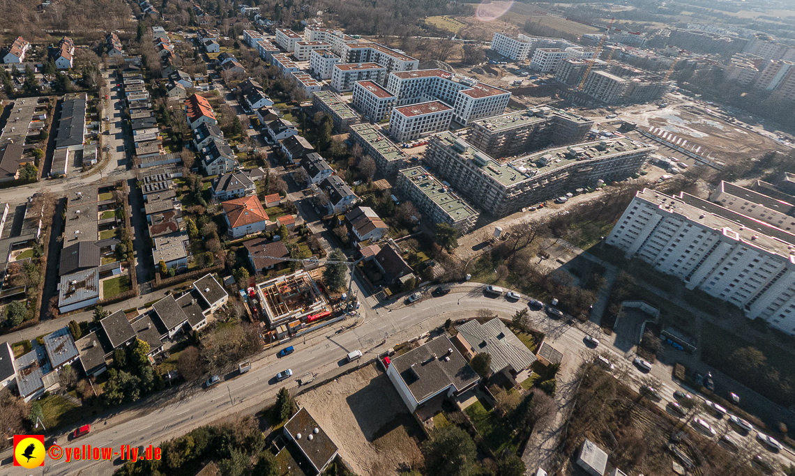 15.02.2023 - Baustell an der Niederalmstraße 16 aus der Luft